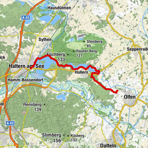 Hohe Mark Steig, Wasserroute - Reizvoller Ausblick – Wasser, so weit das Auge reicht
