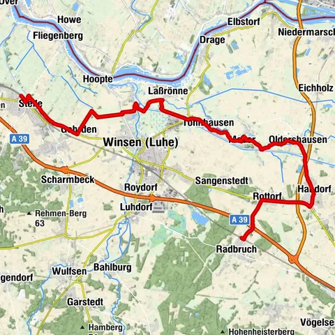 Linientour 14 - Durch die Elbmarsch - Natur pur -