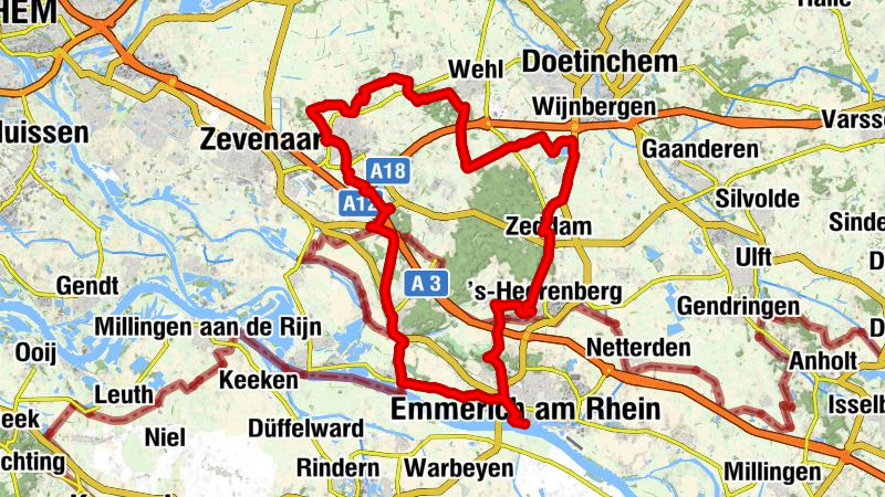 Eiszeiterfahrungen: Rondje Montferland ab Emmerich am Rhein