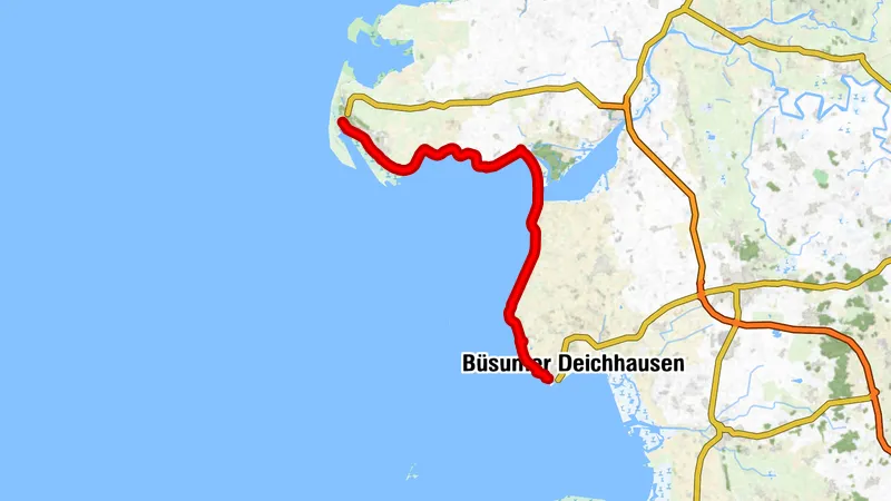 Nordseeküsten-Radweg Etappe 14 - Büsum bis St. Peter-Ording