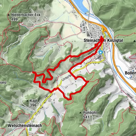 Camino panorámico alrededor de Untertal