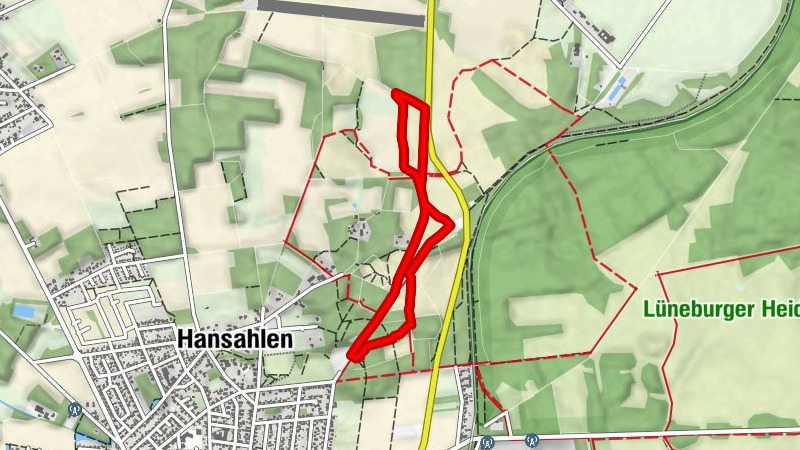 Wanderweg 32 L im Landschaftsschutzgebiet Höpen in Schneverdingen