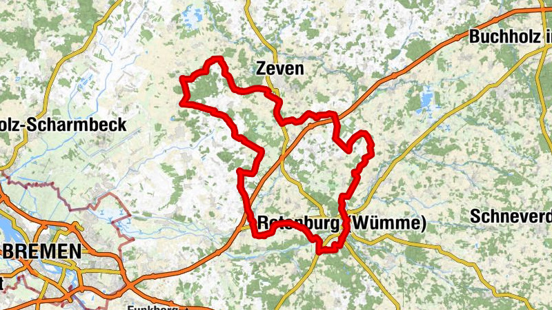 Westschleife - Rennradtour bei Sottrum