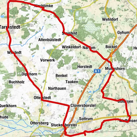 Westschleifchen - Rennradtour bei Sottrum