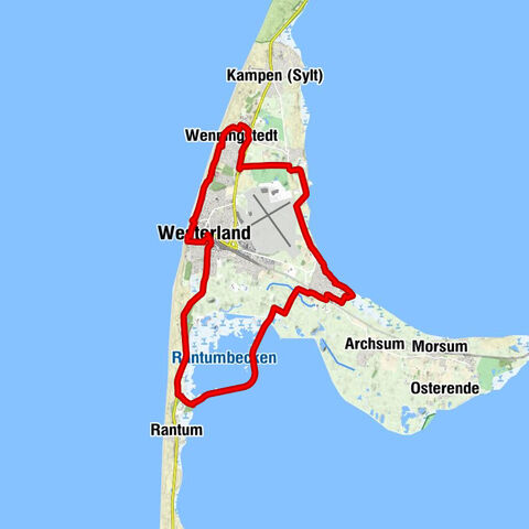 Rundtour der Sylter Mitte (inkl. Rantumbecken und Keitum)