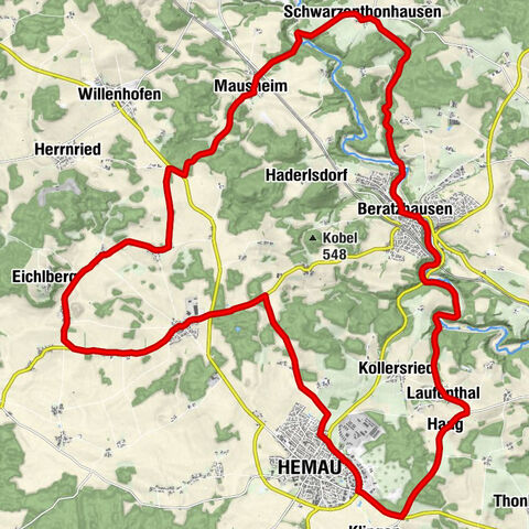 Radtour R4 - Rund um die Burgruine Ehrenfels