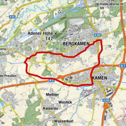 Einsteigerradtour rund um Kamen