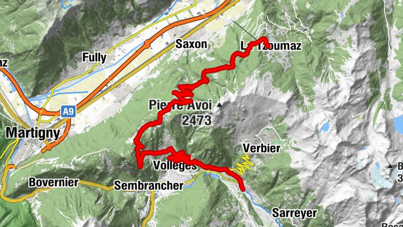Le Châble – La Tzoumaz Gravel