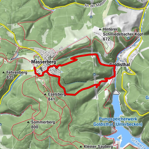 Ruta circular - TOP 5 - "Diversión familiar" - Casa de la Naturaleza Goldisthal - Masserberg - Bosque de Turingia
