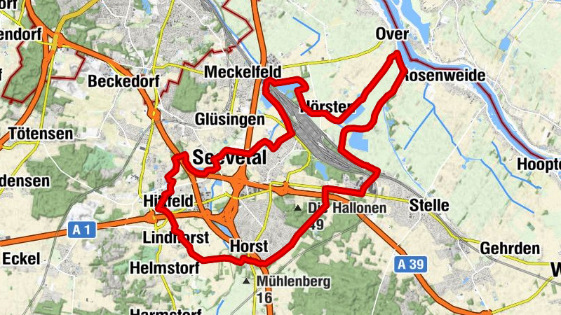 Ringtour - Seeve-Radweg - Unterer Ring 3 - Zur Seevemündung an die Elbe -