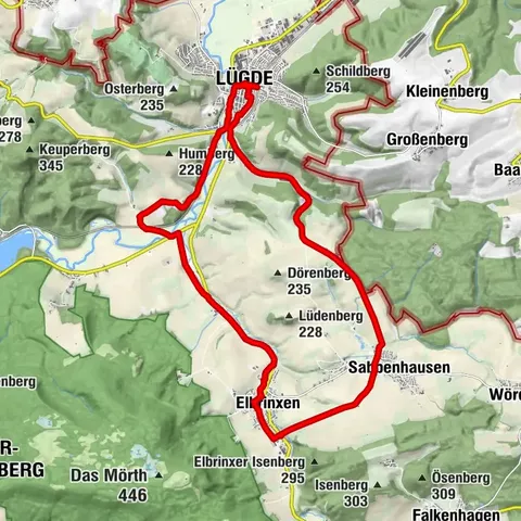 Digitale Radroute Lügder Familientour