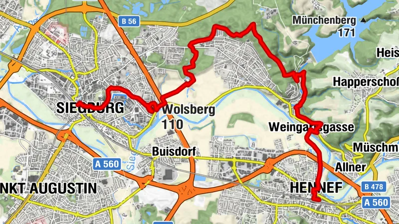 Natursteig Sieg | Etappe 1 | Siegburg - Hennef