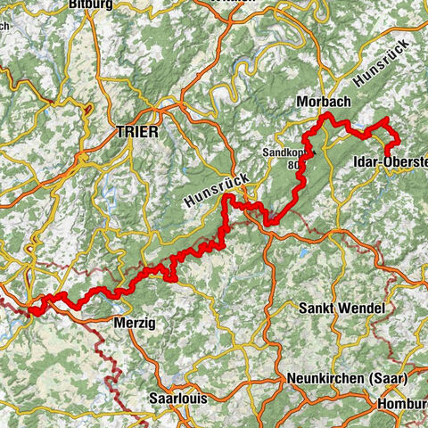 Saar-Hunsrück-Steig - Perl nach Idar-Oberstein (West-Ost-Abschnitt)