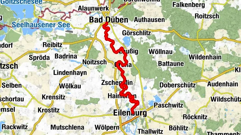 Paddeltour von Eilenburg nach Bad Düben (Vereinigte Mulde)