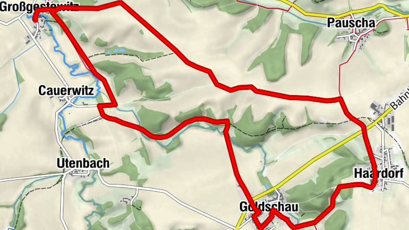 Rundweg Goldschau über Großgestewitz