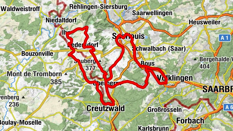 "TOUR" Rennrad-Magazin Saarland Tour 2-Grenzland-Runde