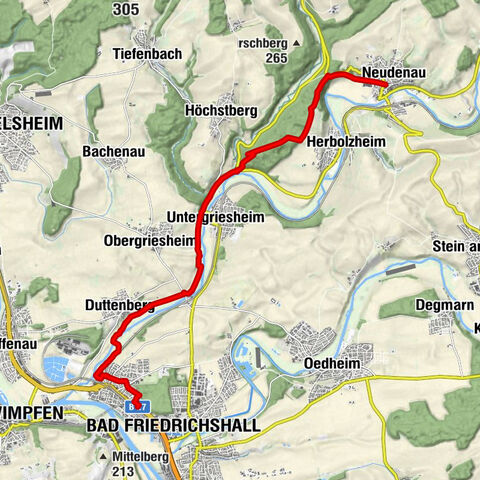 Kulturwanderweg Jagst - 1. Etappe Bad Friedrichshall bis Neudenau