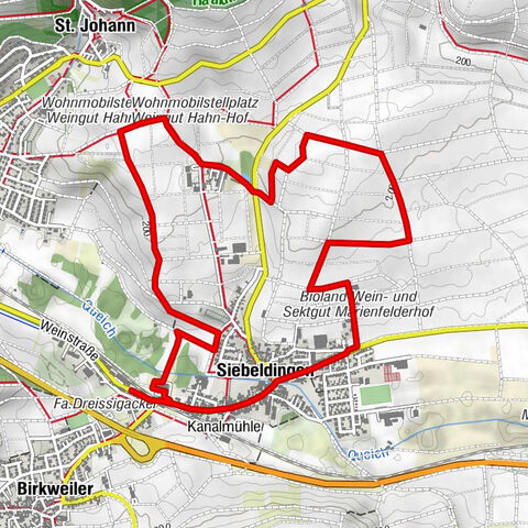 Siebeldingen Wanderwege - Sigibaldus-Weg