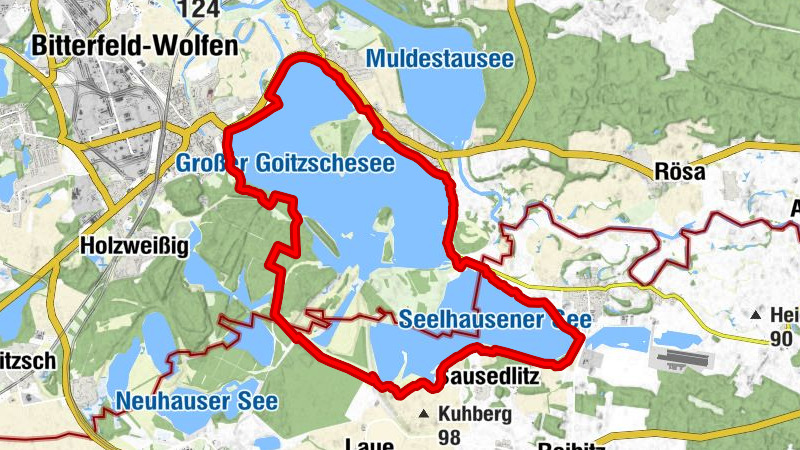 Goitzschesee - Rundweg