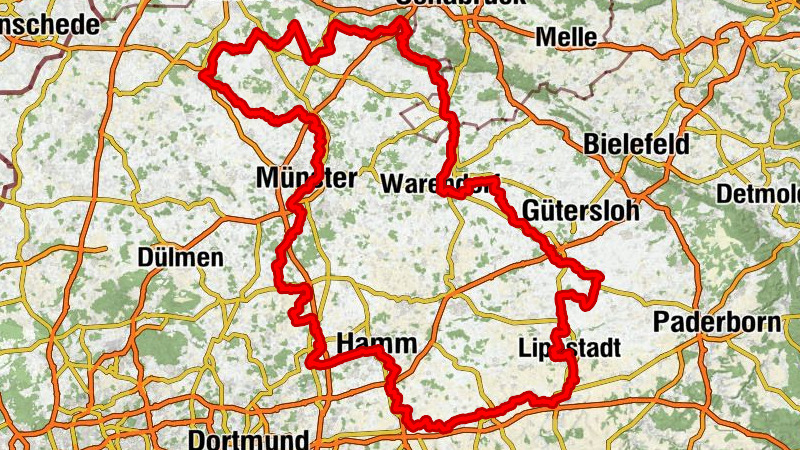 Radroute Historische Stadtkerne