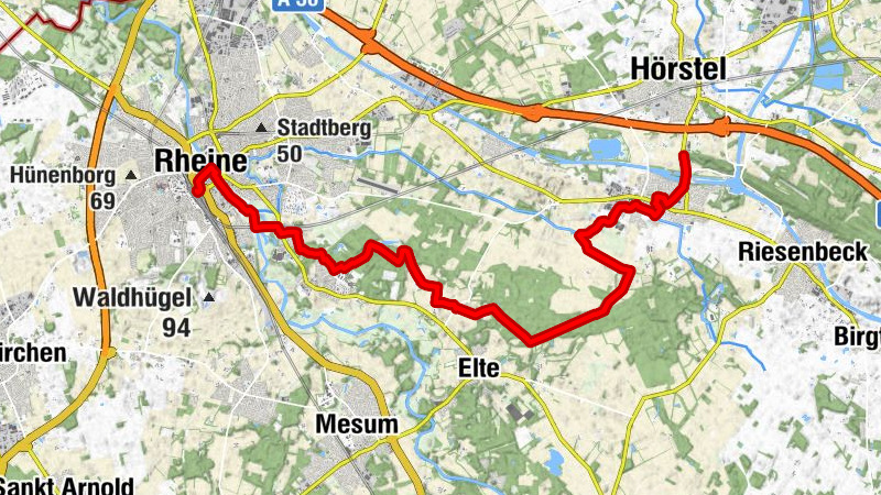 Hermannshöhen - Etappe 01 von Rheine nach Hörstel