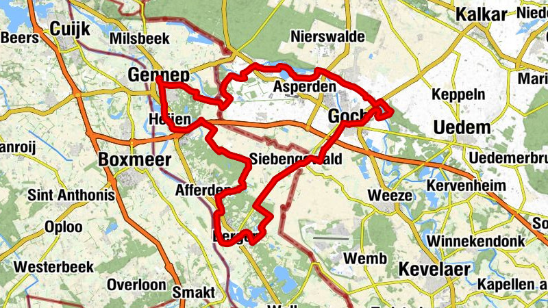 Radtour Goch - Bergen - Gennep - Goch