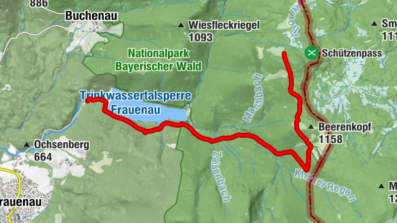 Wanderlinie Borstgras (Trinkwassertalsperre - Hochschachten)
