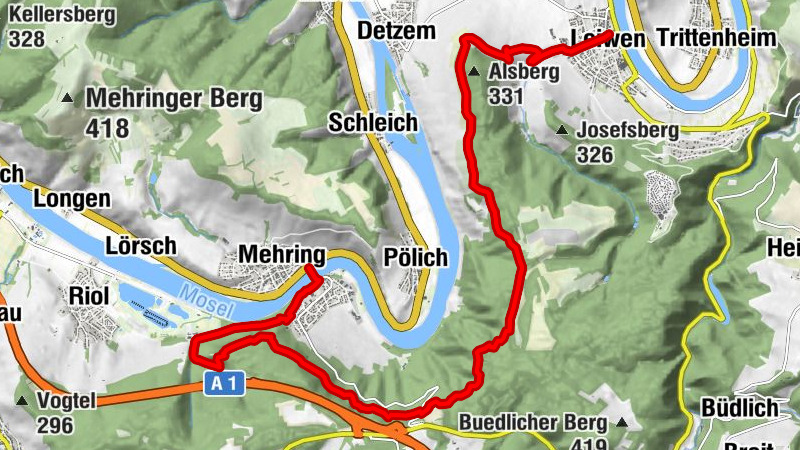Moselsteig Trail Stage 07: Mehring – Leiwen