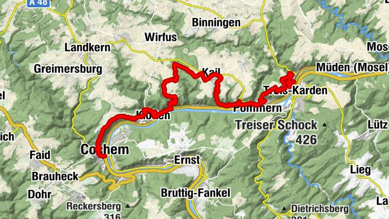 Moselsteig Trail Stage 19: Cochem – Treis-Karden