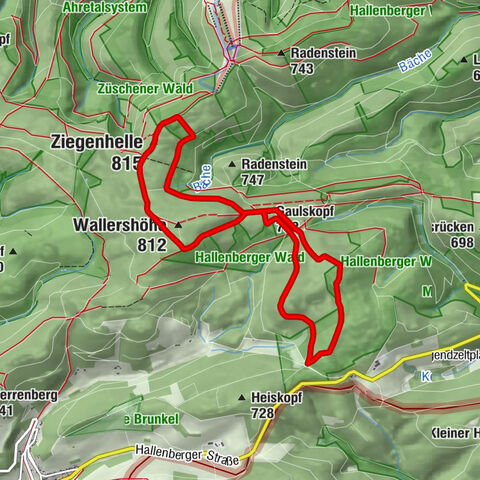 Ziegenhellen cross-country trail