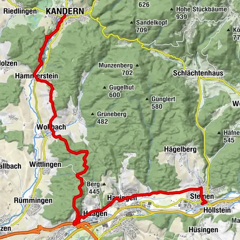 Interregio-Wanderweg Etappe 3: Kandern – Steinen