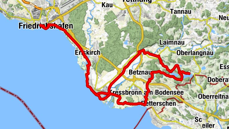 From Friedrichshafen to Kressbronn and the idyllic, lake-rich landscape
