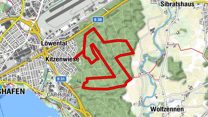 Nordic Walking in Friedrichhafen: Seewaldrunde