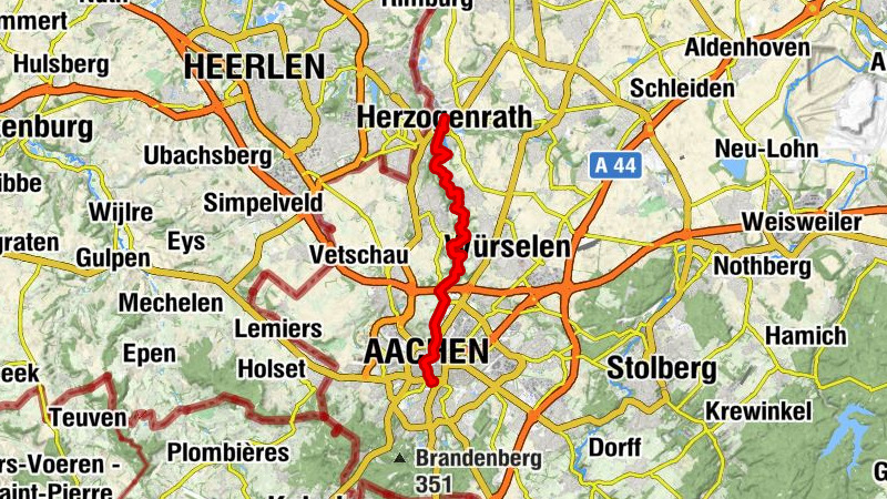 Hiking Route on 1. November 2023