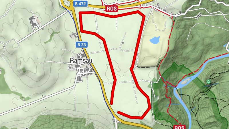 Langlaufloipe Ramsauer Wiesen Peiting