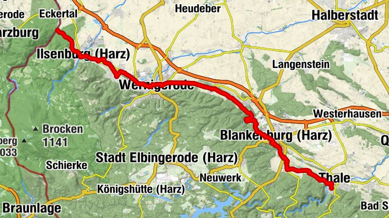 Europaradweg R1: Ilsenburg-Thale