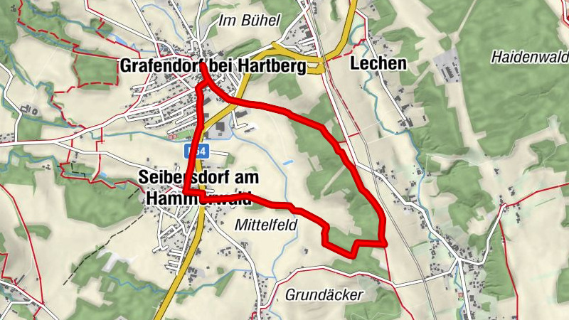 Hubertuskapelle-Rundweg, Grafendorf bei Hartberg