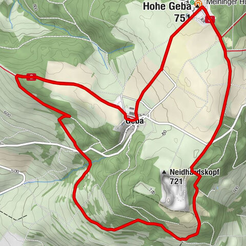 Dr. Malade - Rhön - Ruta circular - Hohe Geba