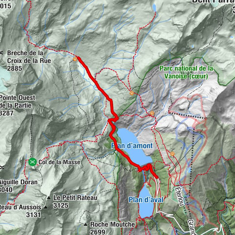 Excursión a pie al Refugio de Fond d'Aussois en 2 días - Etapa 1 - De Aussois al Refugio de Fond d'Aussois