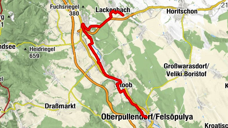 Losradeln Sternfahrt - ROUTE ZENTRUM
