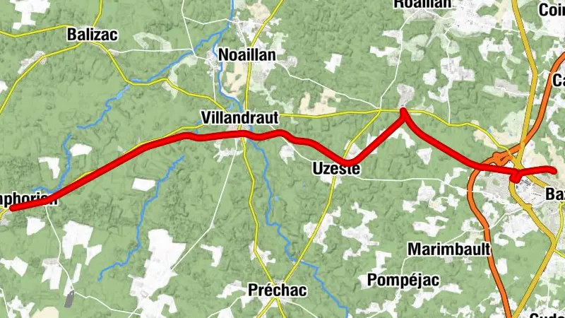 Tour de Gironde à vélo : étape 5 - Bazas / Saint-Symphorien