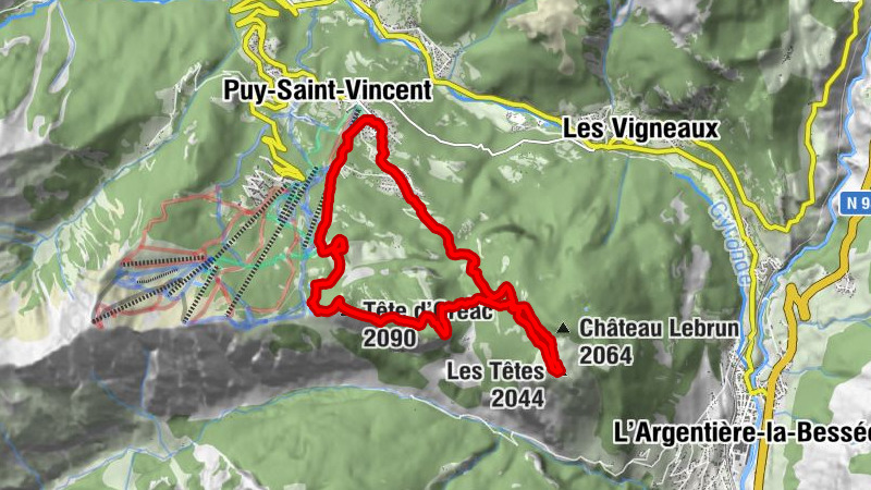 Double Tête, snowshoe
