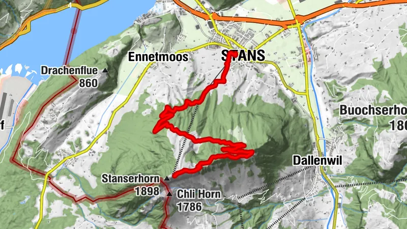 Stans - Ebnet - Stanserhorn