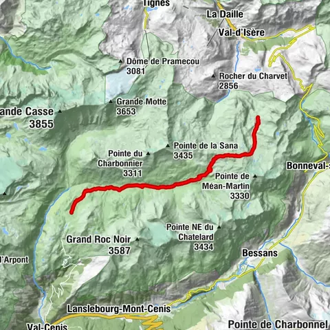 Tour a pie de Méan Martin en 5 días - Etapa 3 - Del Refugio de Plan du Lac al Refugio del Fond des Fours