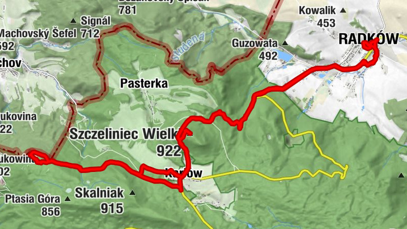 Radków - Szczeliniec Wielki - Błędne Skały