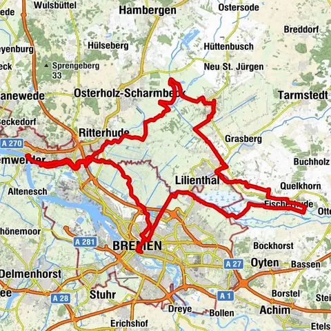 Radroute zum 150. Geburtstag von Paula Modersohn-Becker