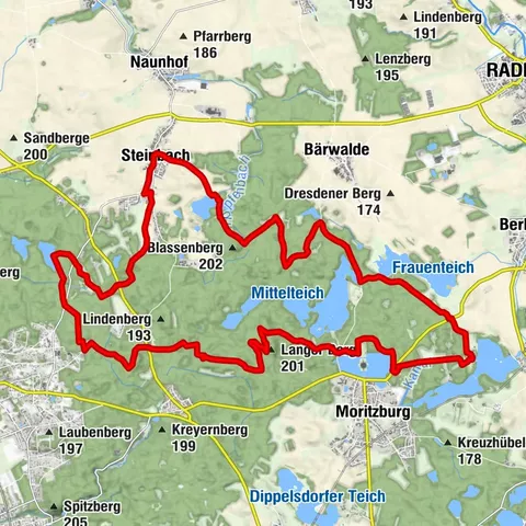 Moritzburger Wander-Reiter-Runde - Nordteil