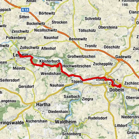 Lutherweg Sachsen von Leisnig nach Döbeln