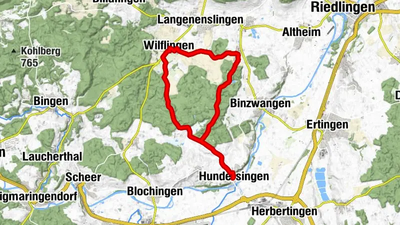 Hundersingen-H'kreuztal-Wilflingen-Hundersingen