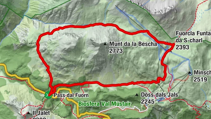 Ruta circular Valbella desde el paso del Ofen
